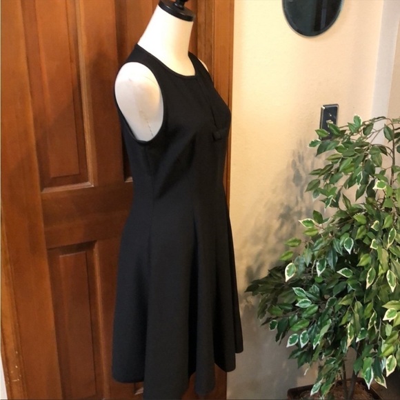 Kate Spade Black Sleeveless Dress With Front Bow Sz 6 EUC - Picture 3 of 7